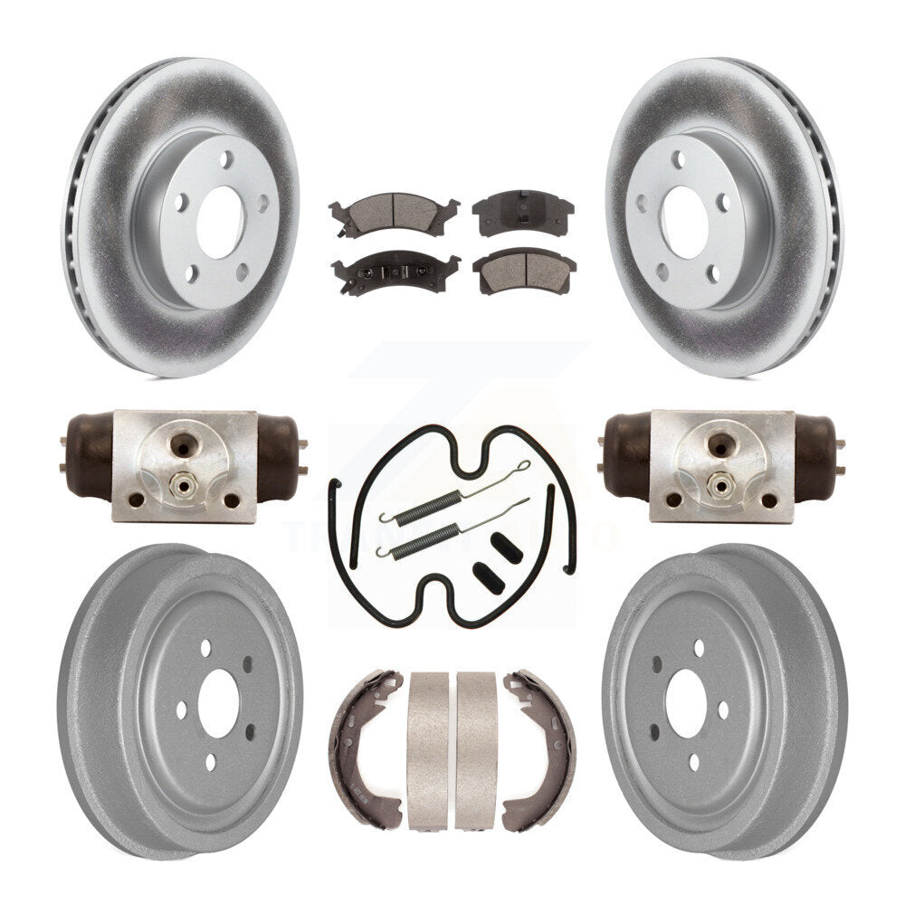 Coated Disc Rotors and Ceramic Brake Pads Kit-KGT-101956 - Kit.bestparts.ca
