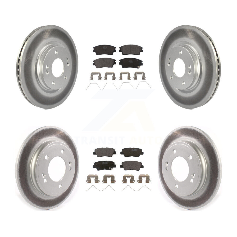 Coated Disc Rotors and Ceramic Brake Pads Kit-KGT-102167 - Kit.bestparts.ca