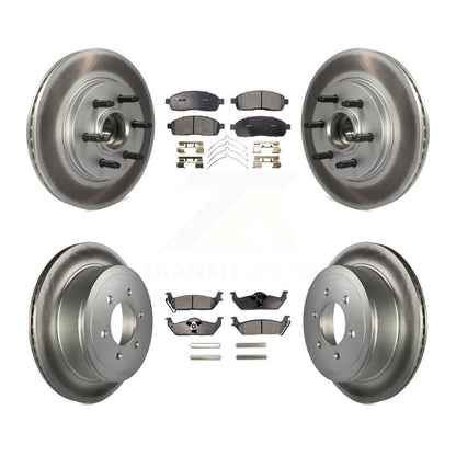 Coated Disc Rotors and Ceramic Brake Pads Kit-KGT-102345 - Kit.bestparts.ca