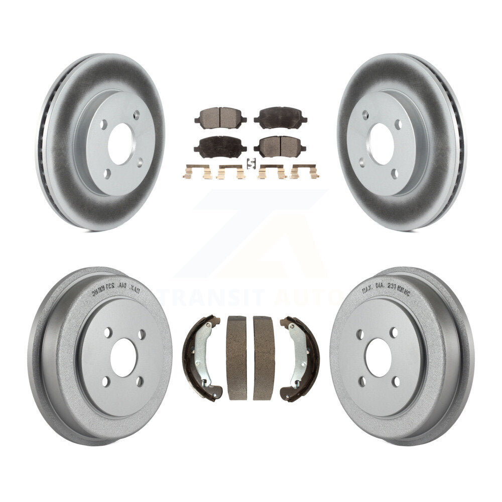 Coated Disc Rotors and Ceramic Brake Pads Kit-KGT-102512 - Kit.bestparts.ca