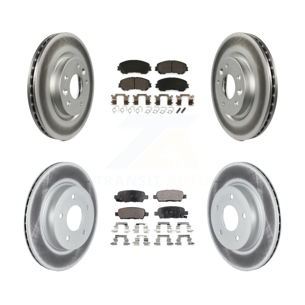 Coated Disc Rotors and Ceramic Brake Pads Kit-KGT-102793 - Kit.bestparts.ca