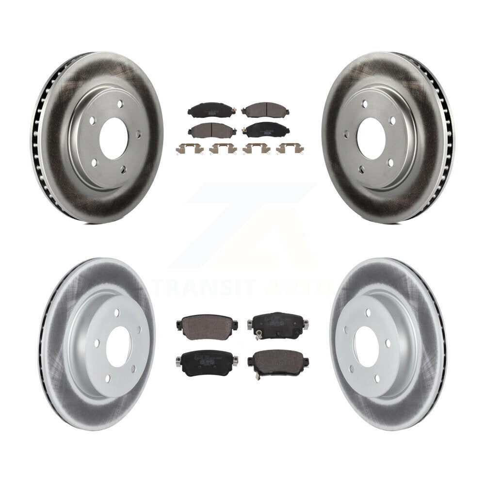 Coated Disc Rotors and Ceramic Brake Pads Kit-KGT-102842 - Kit.bestparts.ca