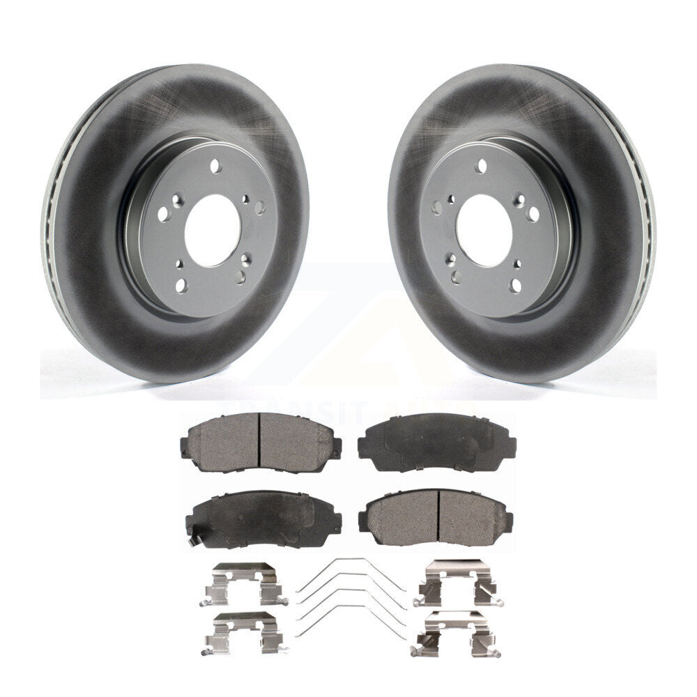 Coated Disc Rotors and Ceramic Brake Pads Kit-KGT-102930 - Kit.bestparts.ca