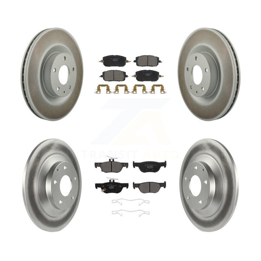 Coated Disc Rotors and Ceramic Brake Pads Kit-KGT-103368