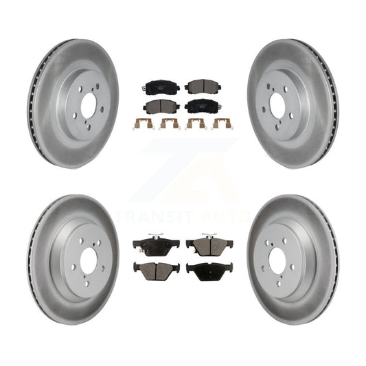Coated Disc Rotors and Ceramic Brake Pads Kit-KGT-103405 - Kit.bestparts.ca