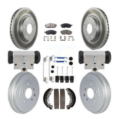 Coated Disc Rotors and Ceramic Brake Pads Kit-KGT-103605