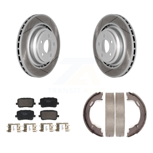 Coated Slotted Disc Rotors and Ceramic Brake Pads Kit-KGT-103627 - Kit.bestparts.ca