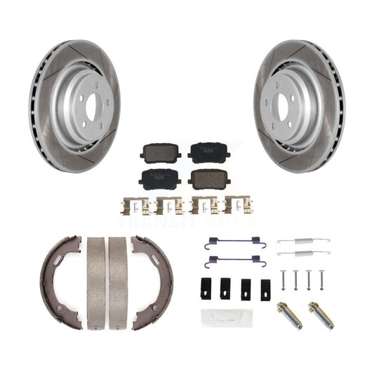 Coated Slotted Disc Rotors and Ceramic Brake Pads Kit-KGT-103976 - Kit.bestparts.ca