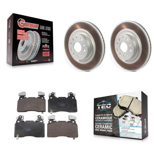 Coated Disc Rotors and Ceramic Brake Pads Kit-KGT-104308
