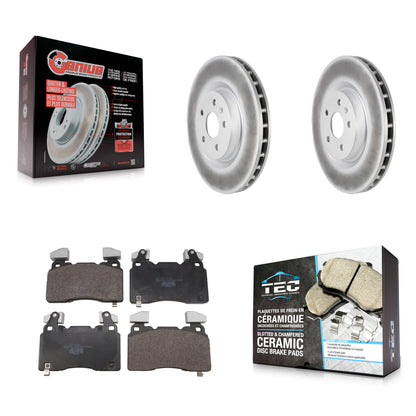 Coated Disc Rotors and Ceramic Brake Pads Kit-KGT-104322