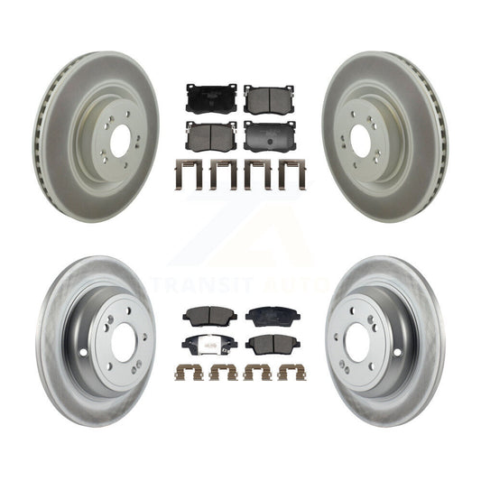 Coated Disc Rotors and Ceramic Brake Pads Kit-KGT-104380