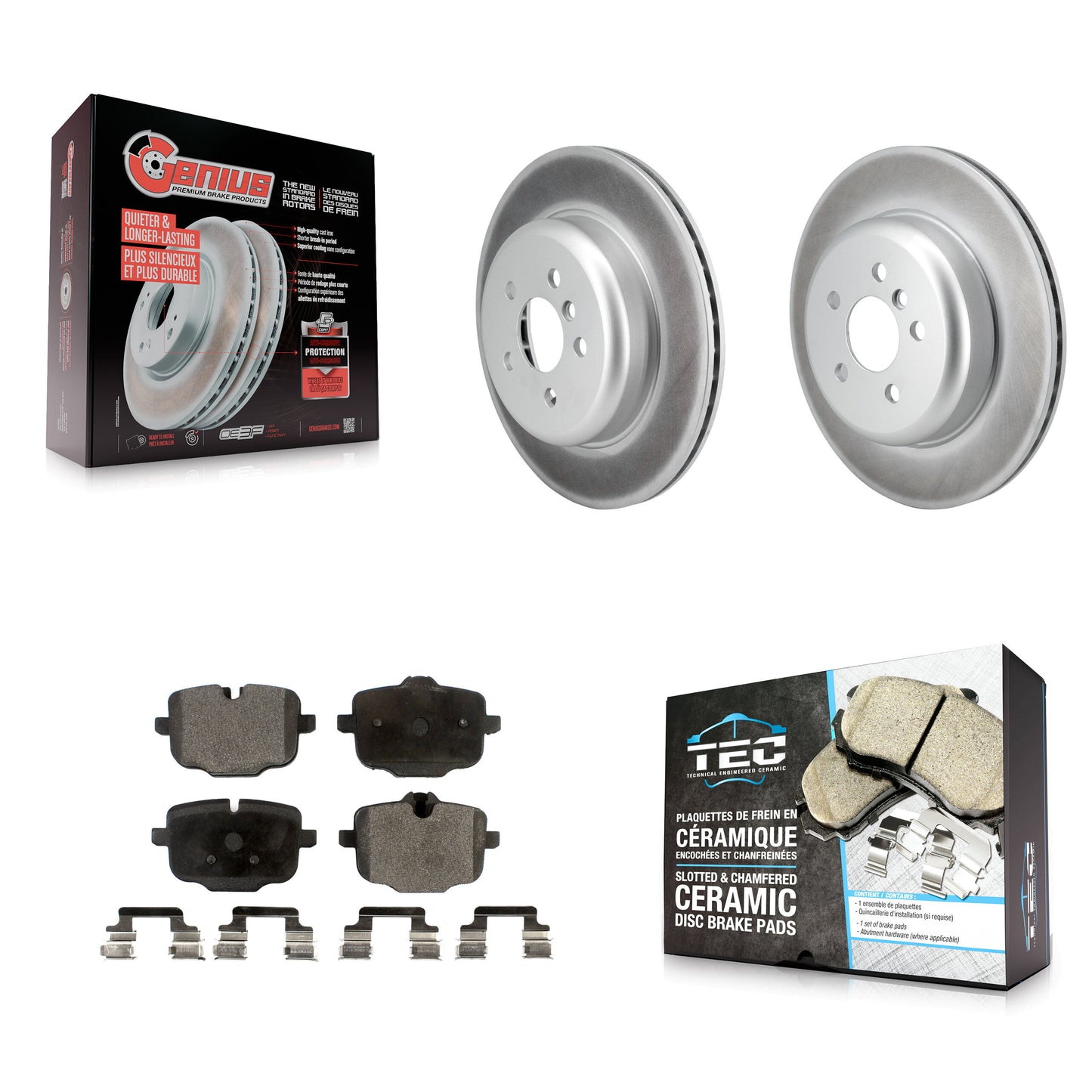 Disc Rotors and Ceramic Brake Pads Kit-KGT-104407 Kit.bestparts.ca