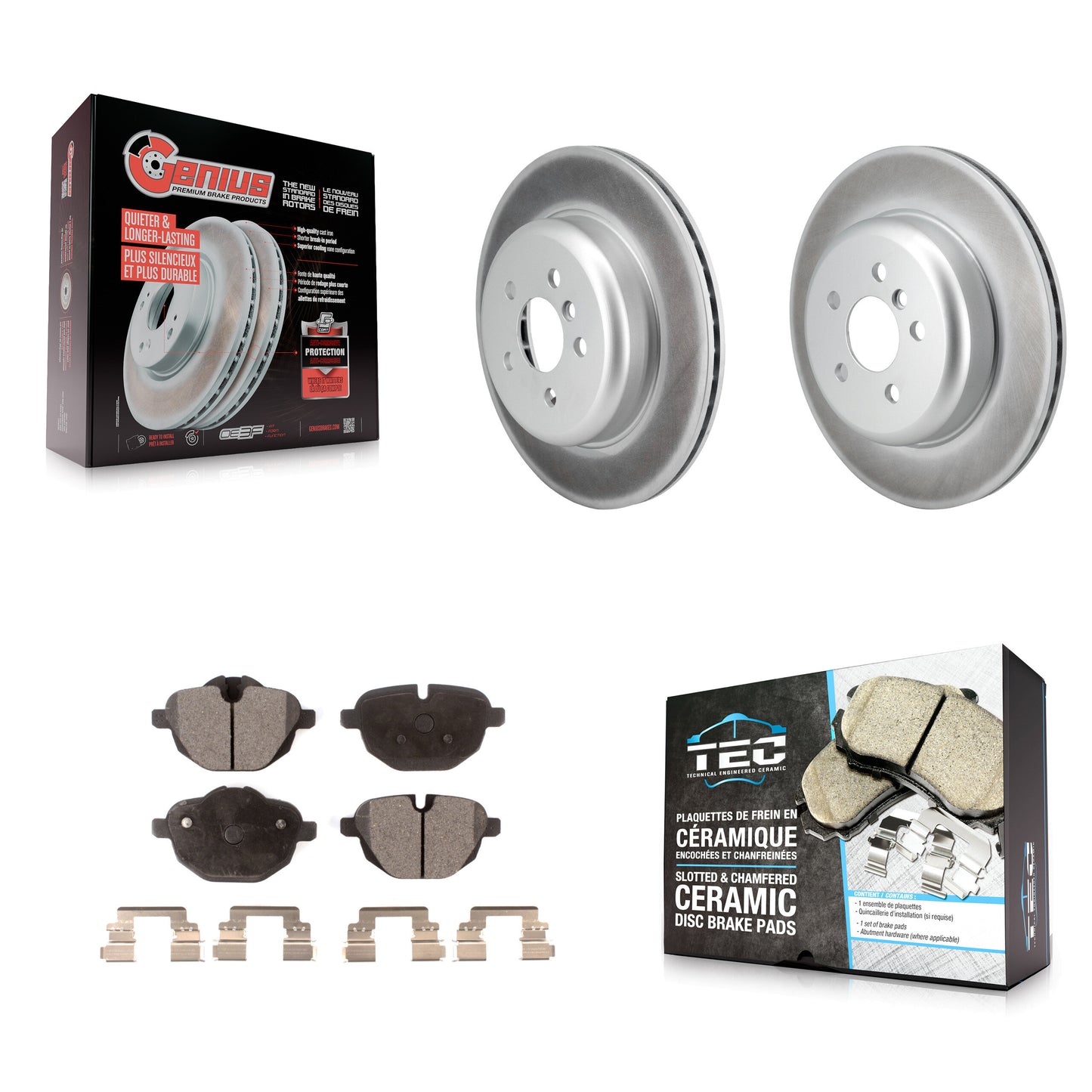 Disc Rotors and Ceramic Brake Pads Kit-KGT-104409 Kit.bestparts.ca