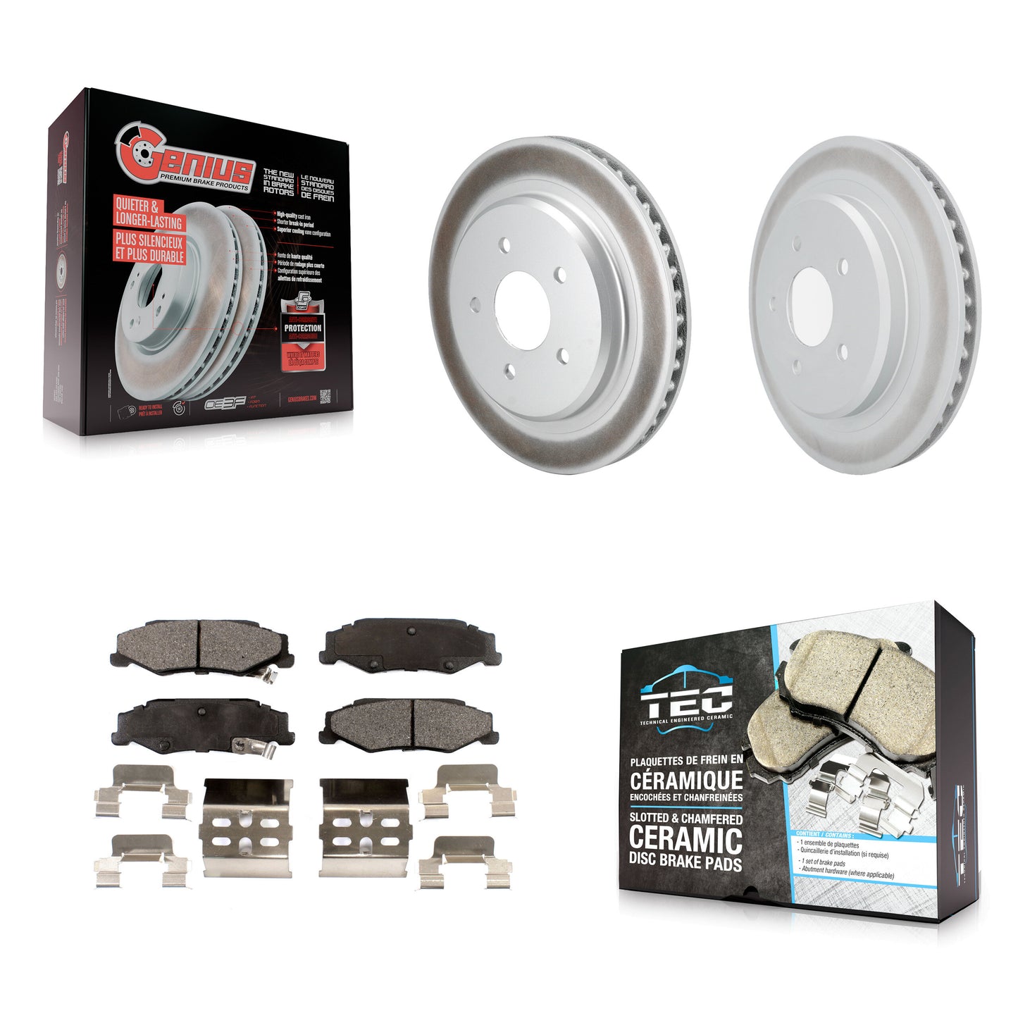 Disc Rotors and Ceramic Brake Pads Kit-KGT-104410 Kit.bestparts.ca