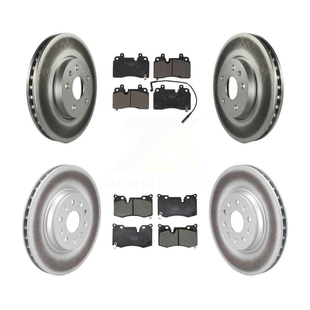Coated Disc Rotors and Ceramic Brake Pads Kit-KGT-104418