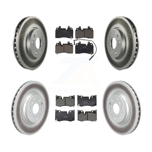 Coated Disc Rotors and Ceramic Brake Pads Kit-KGT-104418