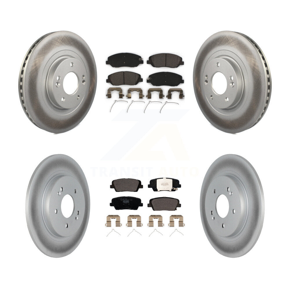 Coated Disc Rotors and Ceramic Brake Pads Kit-KGT-104423