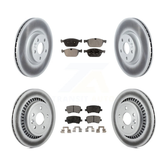 Coated Disc Rotors and Ceramic Brake Pads Kit-KGT-104430