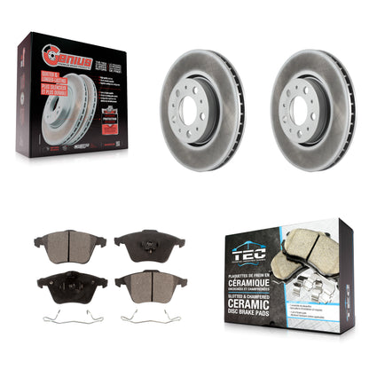 Coated Disc Rotors and Ceramic Brake Pads Kit-KGT-104464