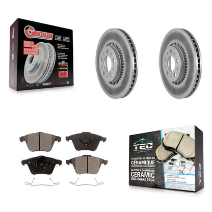 Coated Disc Rotors and Ceramic Brake Pads Kit-KGT-104465