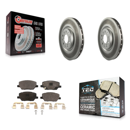 Coated Disc Rotors and Ceramic Brake Pads Kit-KGT-104468