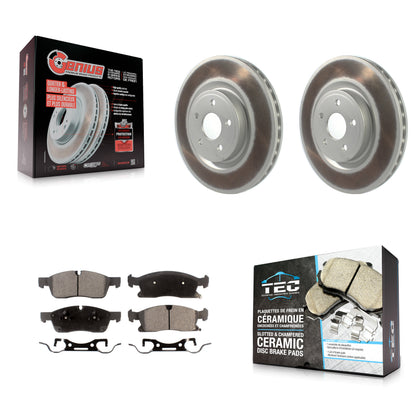 Coated Disc Rotors and Ceramic Brake Pads Kit-KGT-104469