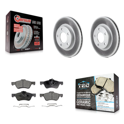 Coated Disc Rotors and Ceramic Brake Pads Kit-KGT-104470