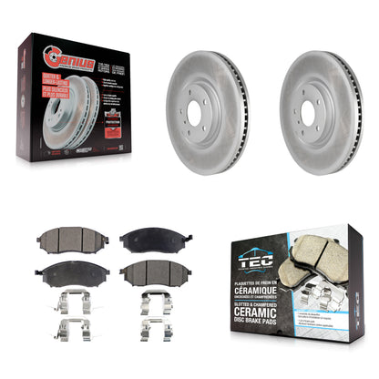 Coated Disc Rotors and Ceramic Brake Pads Kit-KGT-104474
