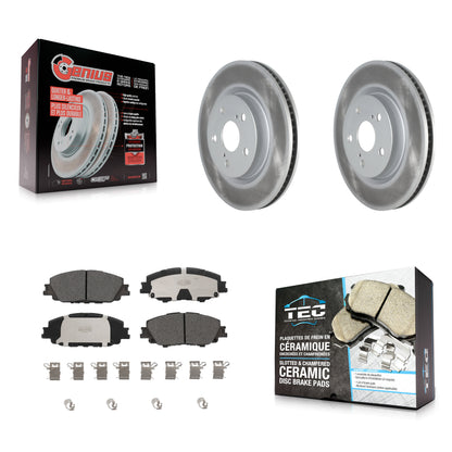 Coated Disc Rotors and Ceramic Brake Pads Kit-KGT-104475