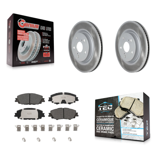 Coated Disc Rotors and Ceramic Brake Pads Kit-KGT-104475