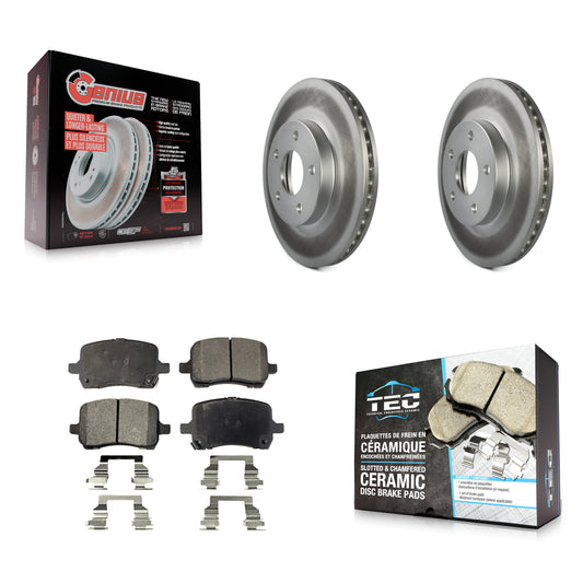Coated Disc Rotors and Ceramic Brake Pads Kit-KGT-104476