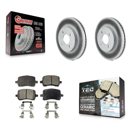 Coated Disc Rotors and Ceramic Brake Pads Kit-KGT-104477