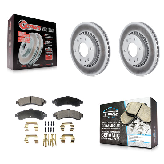 Coated Disc Rotors and Ceramic Brake Pads Kit-KGT-104479