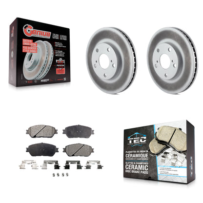 Coated Disc Rotors and Ceramic Brake Pads Kit-KGT-104480