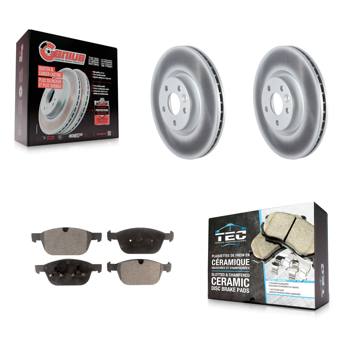Disc Rotors and Ceramic Brake Pads Kit-KGT-104481 Kit.bestparts.ca
