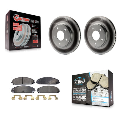Coated Disc Rotors and Ceramic Brake Pads Kit-KGT-104482
