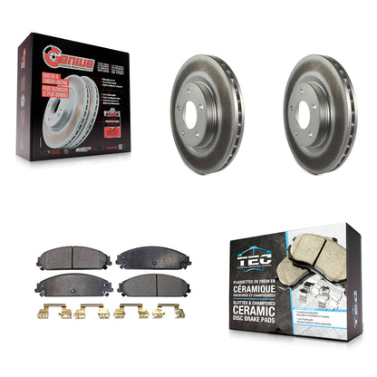 Coated Disc Rotors and Ceramic Brake Pads Kit-KGT-104483