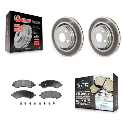 Coated Disc Rotors and Ceramic Brake Pads Kit-KGT-104484