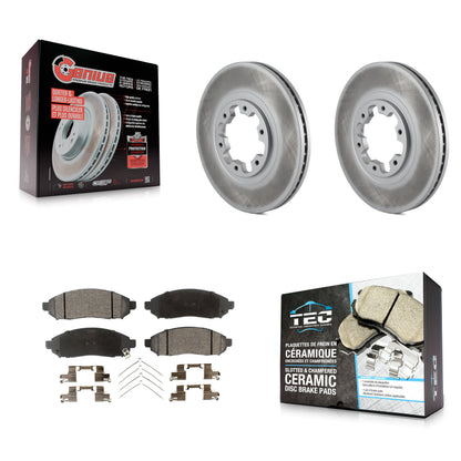 Coated Disc Rotors and Ceramic Brake Pads Kit-KGT-104485