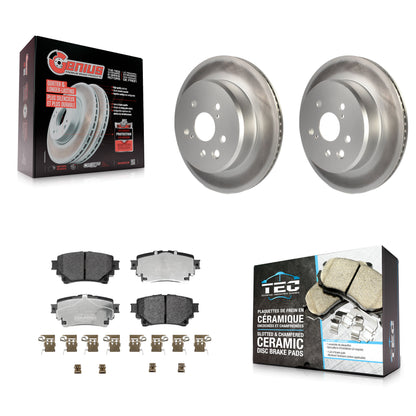 Coated Disc Rotors and Ceramic Brake Pads Kit-KGT-104489