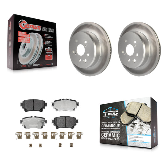 Coated Disc Rotors and Ceramic Brake Pads Kit-KGT-104489