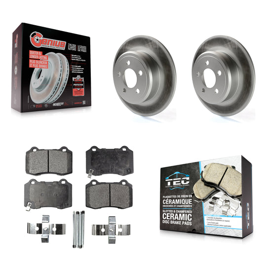 Coated Disc Rotors and Ceramic Brake Pads Kit-KGT-104496