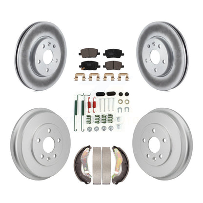 Coated Disc Rotors and Ceramic Brake Pads Kit-KGT-104501
