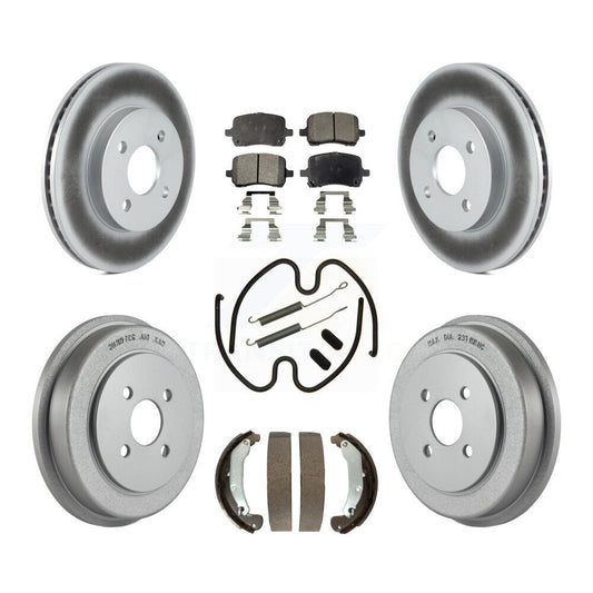 Coated Disc Rotors and Ceramic Brake Pads Kit-KGT-104503