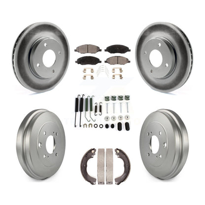 Coated Disc Rotors and Ceramic Brake Pads Kit-KGT-104505