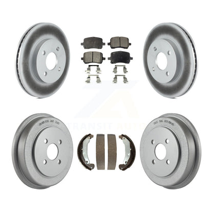 Coated Disc Rotors and Ceramic Brake Pads Kit-KGT-104541