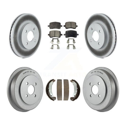 Coated Disc Rotors and Ceramic Brake Pads Kit-KGT-104541