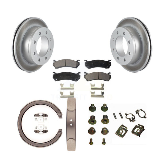 Coated Disc Rotors and Ceramic Brake Pads Kit-KGT-104568