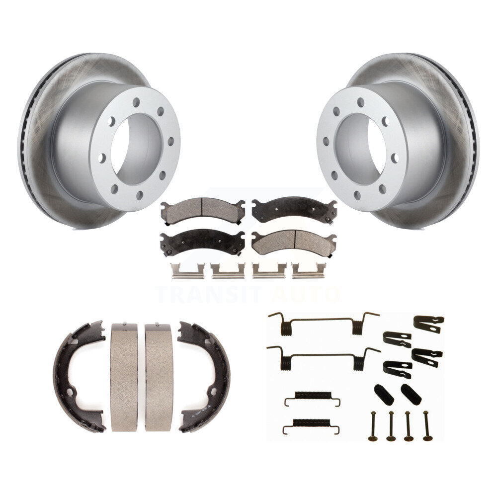 Coated Disc Rotors and Ceramic Brake Pads Kit-KGT-104572