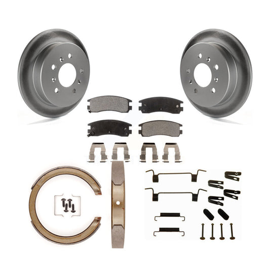 Coated Disc Rotors and Ceramic Brake Pads Kit-KGT-104575